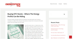 Desktop Screenshot of energystockblog.com
